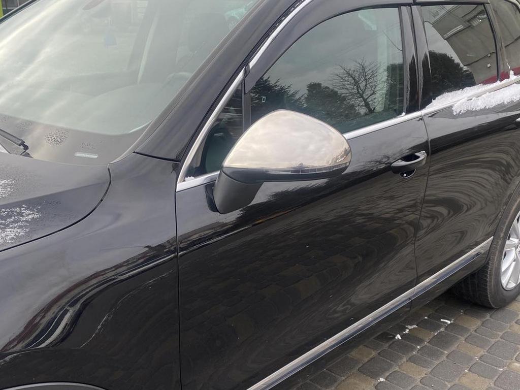 Abdeckungen für Spiegel (2 Stück, Edelstahl) OmsaLine – italienischer Edelstahl für Volkswagen Touareg 2010-2018