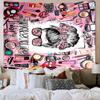 Hair Styling Essentials Printed Tapestry, Wall Hanging,Livingroom, dormitory, Large Wall Decor, Fabric Decor Fan Birthday Gifts