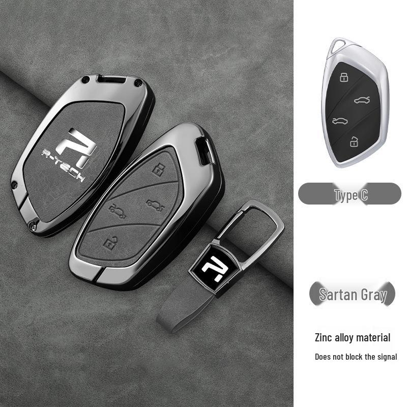 Roewe R7/F7 2023 Premium Schlüsselhülle - Fernbedienungsschale & Schnalle für 22 Modell
