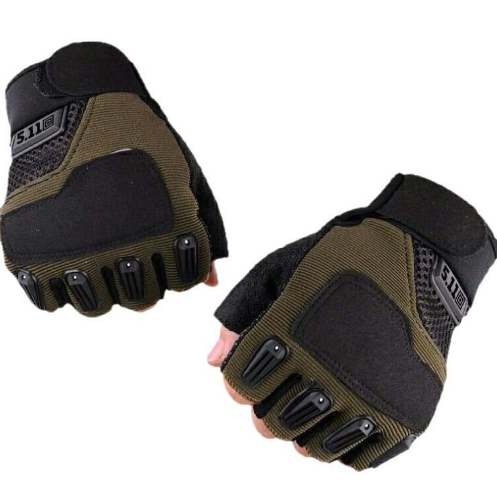 Taktische Handschuhe Herren Black Hawk Militärfans Outdoor Schnittfest Sportschutz Rutschfest Motorradfahren Halbfinger