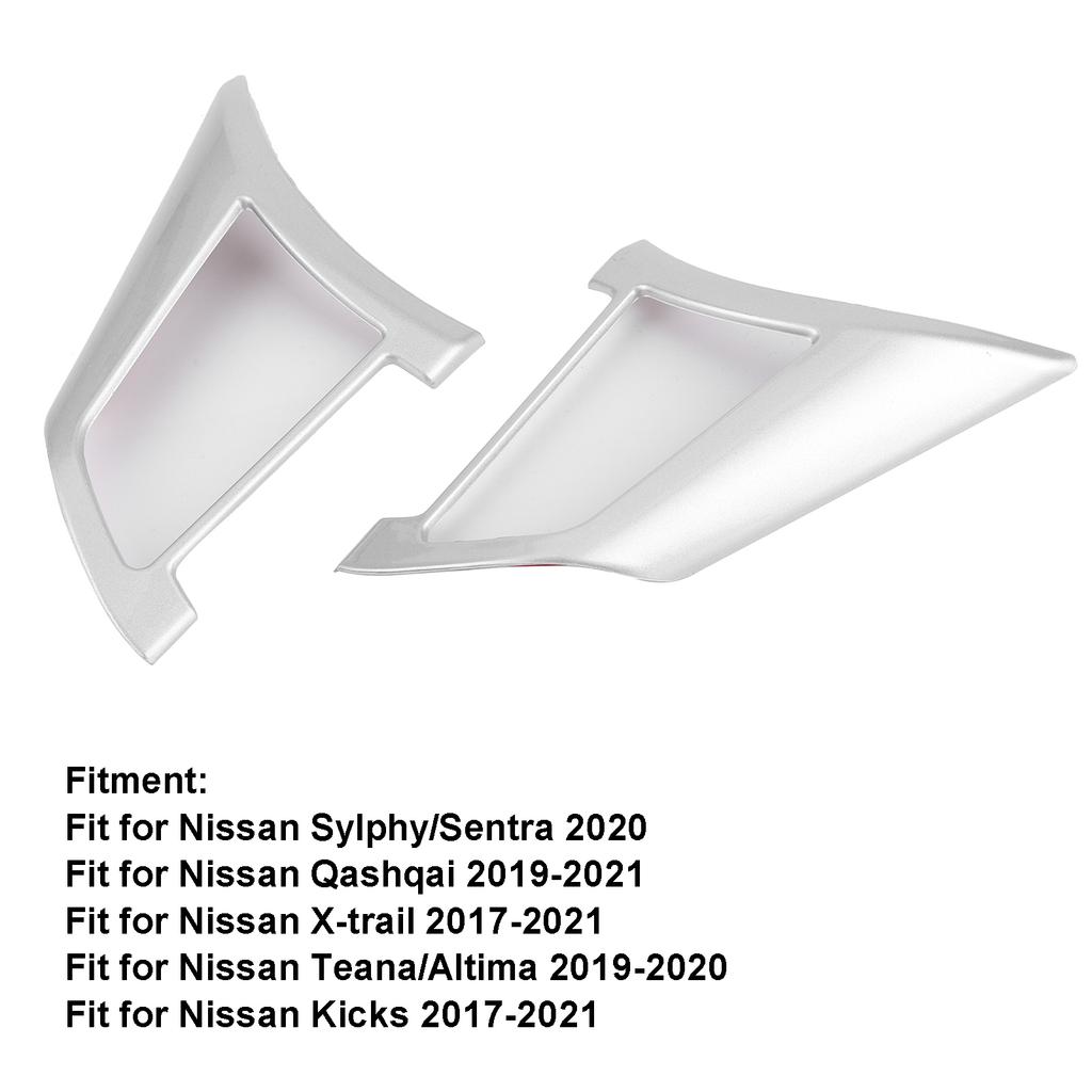 Steering Wheel Trim Cover Car Interior Decoration Fit for SylphyCelsiusSentraCelsius CelsiusX-trail(Silver )