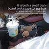 SEAMETAL 2-in-1 Car Steering Wheel Desk Seat Gap Storage Box In-Car Laptop Tablet Holder Auto Office Dining Tray Car Interior Accessory