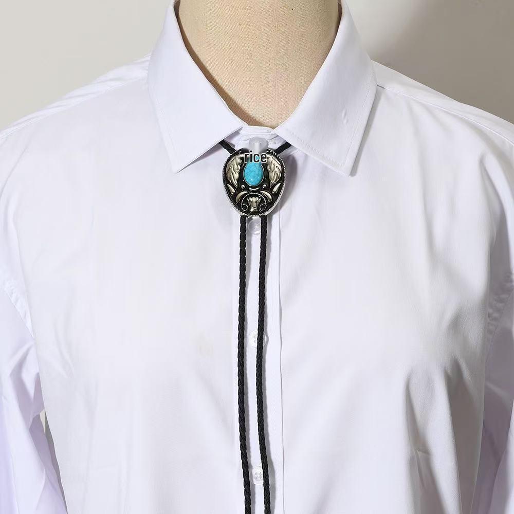 Men's Western Cowboy-Style Bolo Tie Necklace