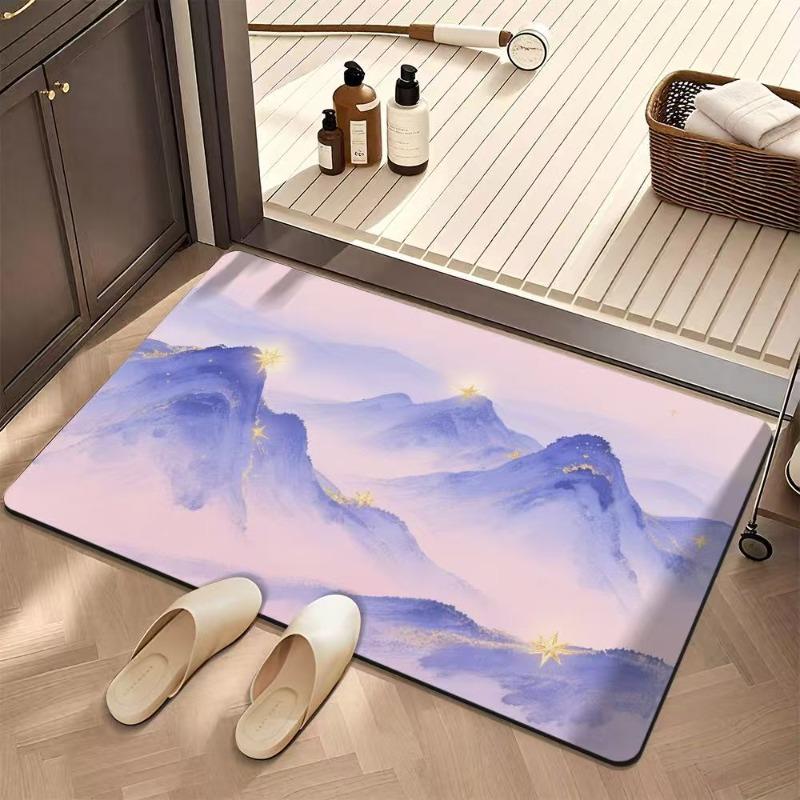 

Bathroom absorbent diatom mud toilet non-slip doormat toilet toilet floor mat toilet 40x60cm15.7x23.6in