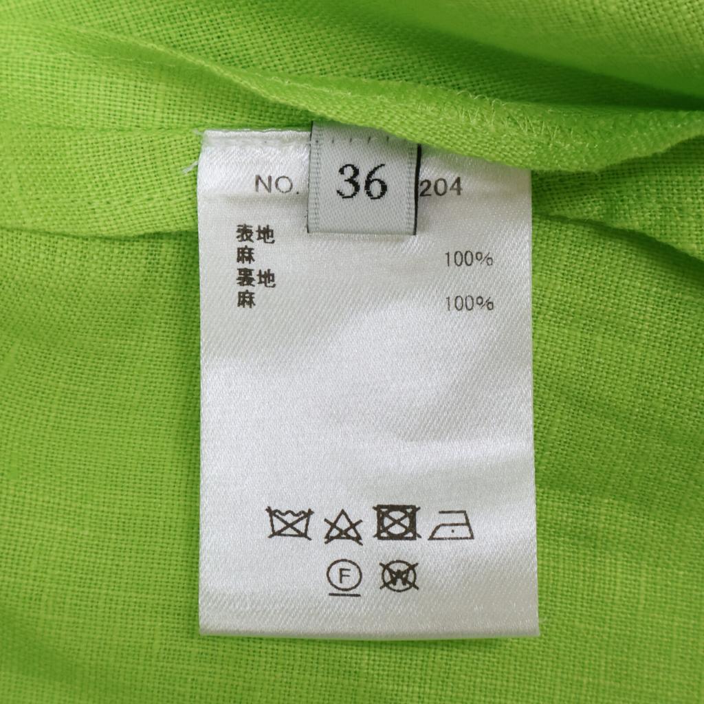 Ebure Green Linen Jacket Jacket 36 greenUsed