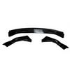 Compatible BMW G80/G82 V Style M3/M4 Three-Section Front Lip Carbon Fiber Pattern Kit - Bright Black