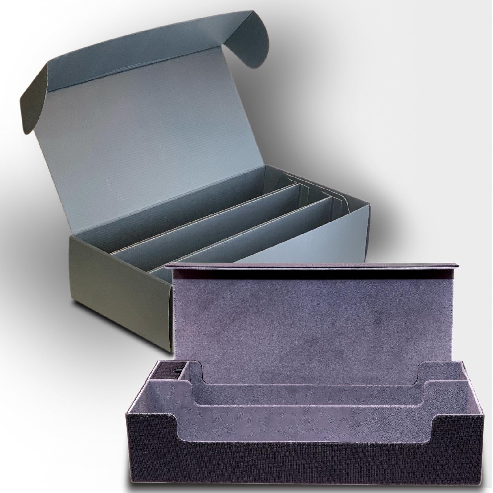 

Areshika TCG Fortress Leather Deck Case with Magnetic Storage - Use the Outer Box for Storage (Black)