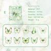 20pcs/pack PET Gilded Butterfly Stickers DIY Scrapbooking Collage Supplies Creative Decor Stationery Aesthetics Stickers