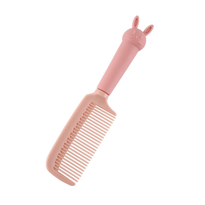 Cartoon Cute Girl Plastic Soft Cute Rabbit Household Anti-Static Student Curling Comb Long Hair Massage Comb Comb