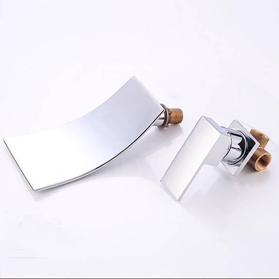 Rubinetto per Lavabo a Parete Cascata Nascosta Nordico