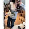 Women's Slim Fit Solid V-Neck Long-Sleeve Top for Autumn & Winter