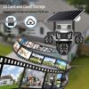 V380 Solar-Powered 4G WiFi Outdoor HD Panoramic Camera with Three-Eye Zoom