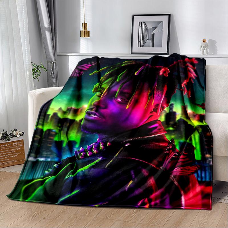 3D Print Juice WRLD 999 Legend Rapper Album Blanket,Soft Throw Blanket for Home Bedroom Bed Sofa Travel Picnic Cover Kid Gift