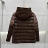 Womens Lightweight 90% Down Fill Hooded Short Puffer Jacket Winter Warm Casual Coat