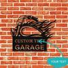Personalizable Metal Wall Art Garage Decor Biker Gift Workshop Sign Custom Sculpture