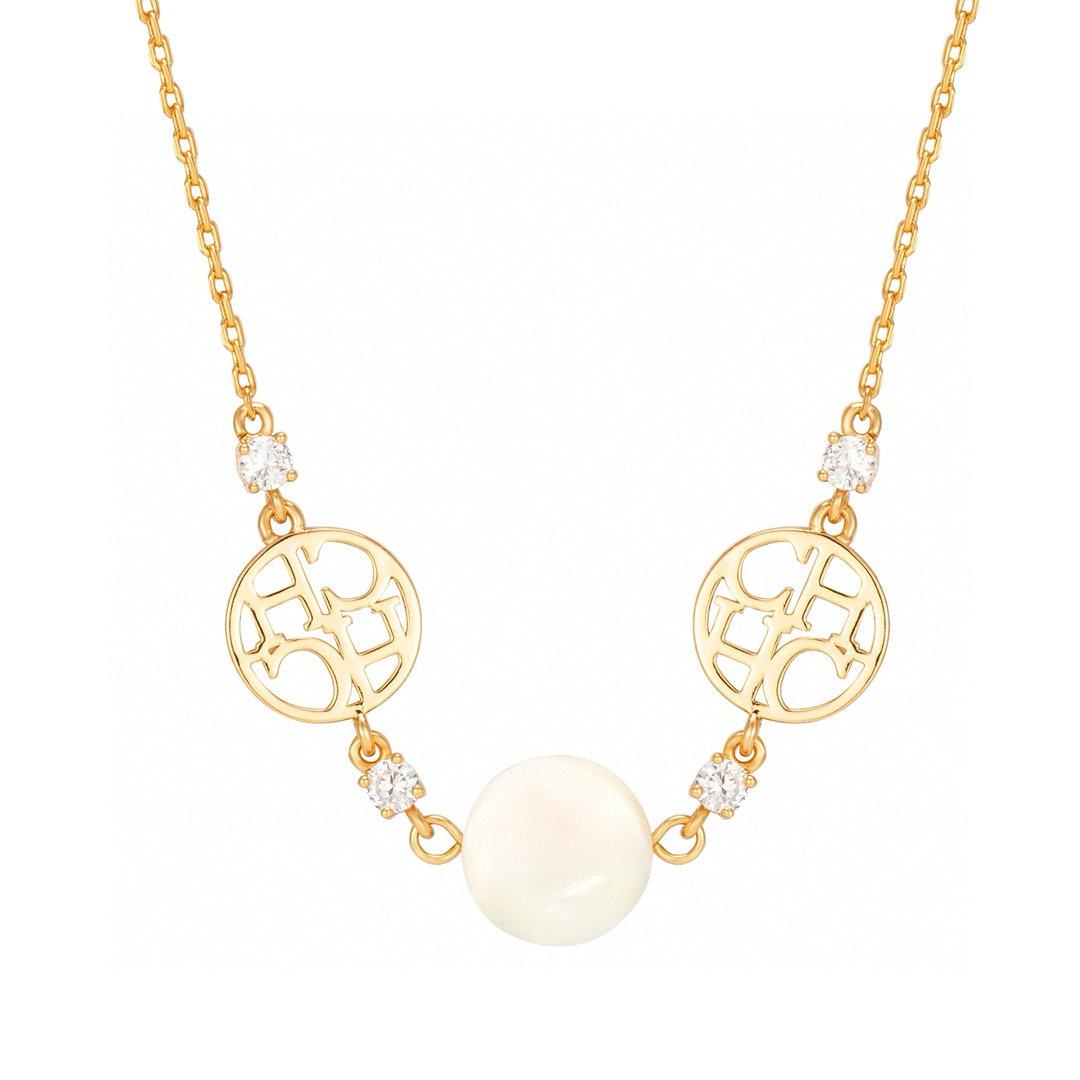 CHHC Cross Style Collarbone Pendant Necklace - Light Luxury Niche Casual Accessory