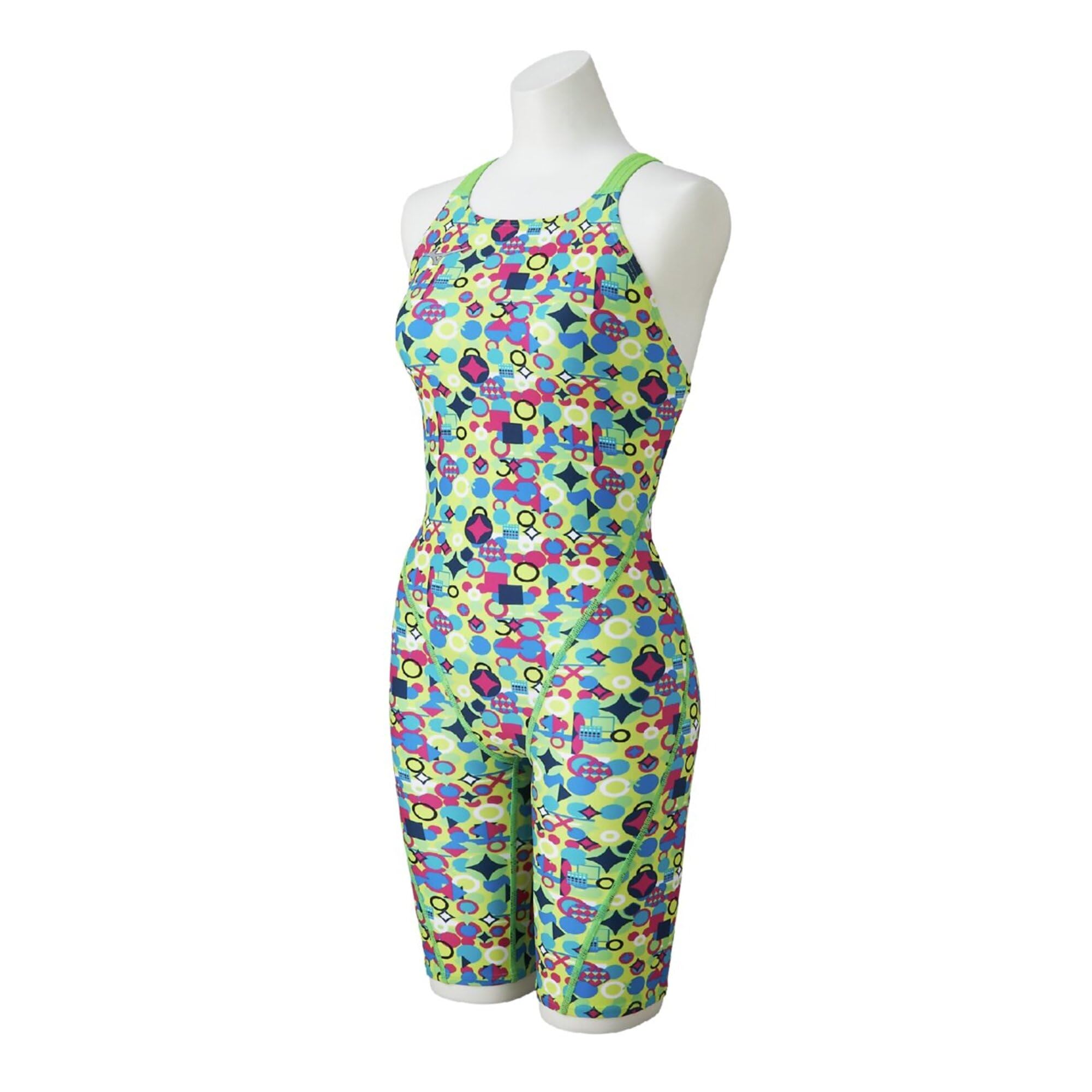 

MIZUNO Exersuit Полукостюм для соревнований и тренировок Женский N2MGD285, Лаймовый, XL,