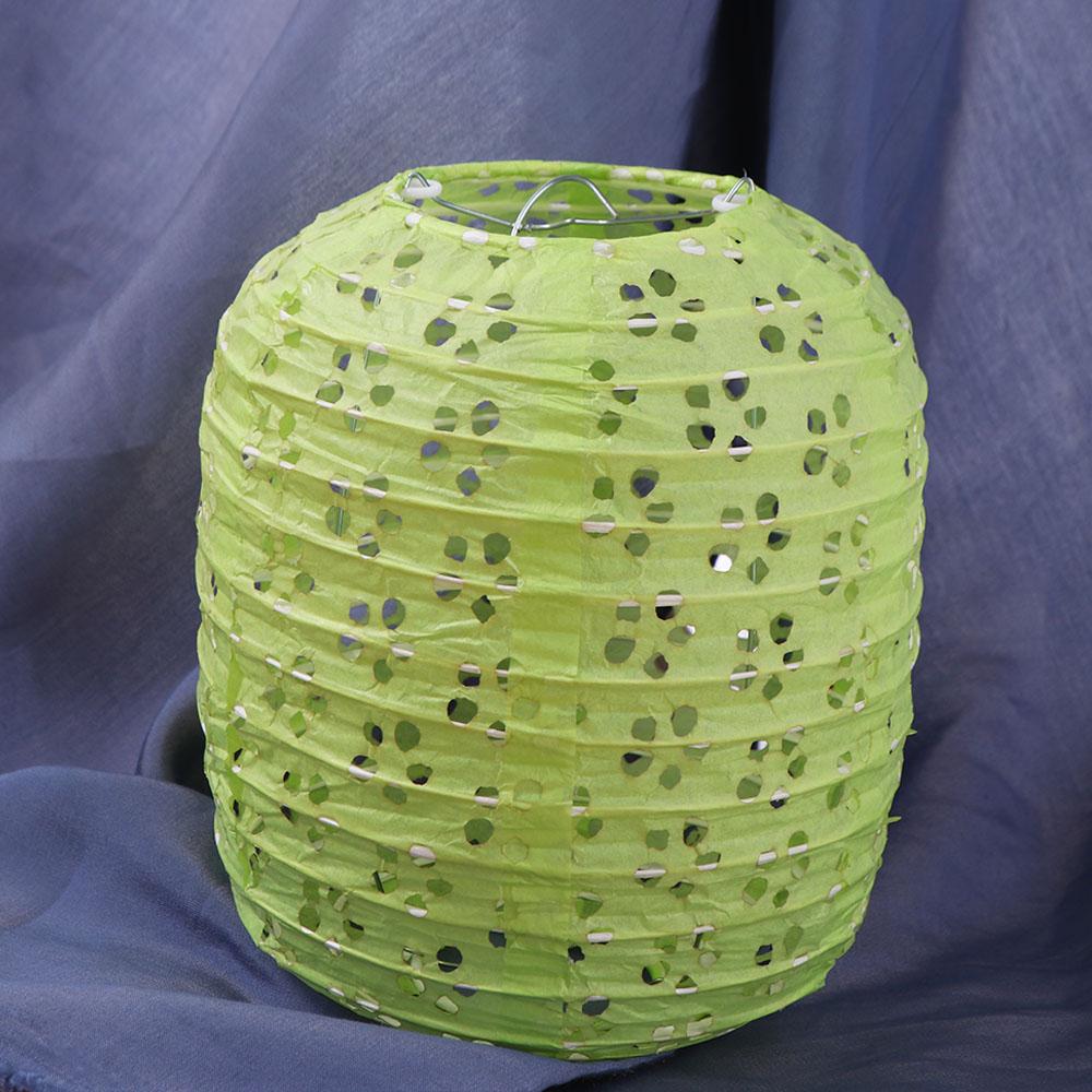 

Cylindrical Paper Lantern Chinese Style Portable Hanging Lampion other зелений