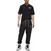 Men's Air Jordan Solid Color Logo Training Casual Bundle Feet Sports Pants/Trousers/Joggers Black DM1870-010