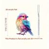 Acrylic Bird Adorable Ornament Car Hanger Eyecatching Design For Interior Decoration