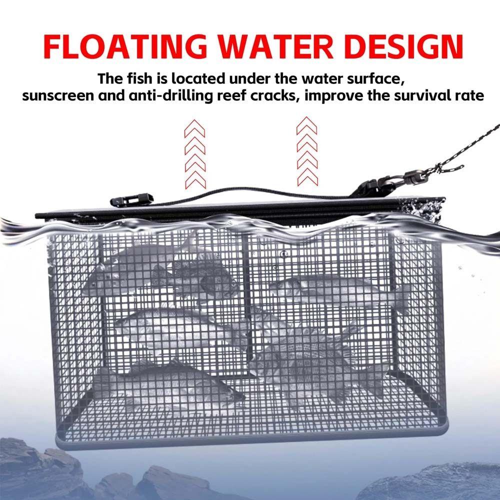 Fish Net Bag Foldable Fish Cage Quick-drying Foldable Fishing Net  Fishing Bait