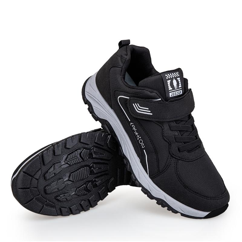 Middle Aged and Elderly Sports Shoes Sneakers for Man and Women  Spring New Casual Couple's Velcro Walking Shoes