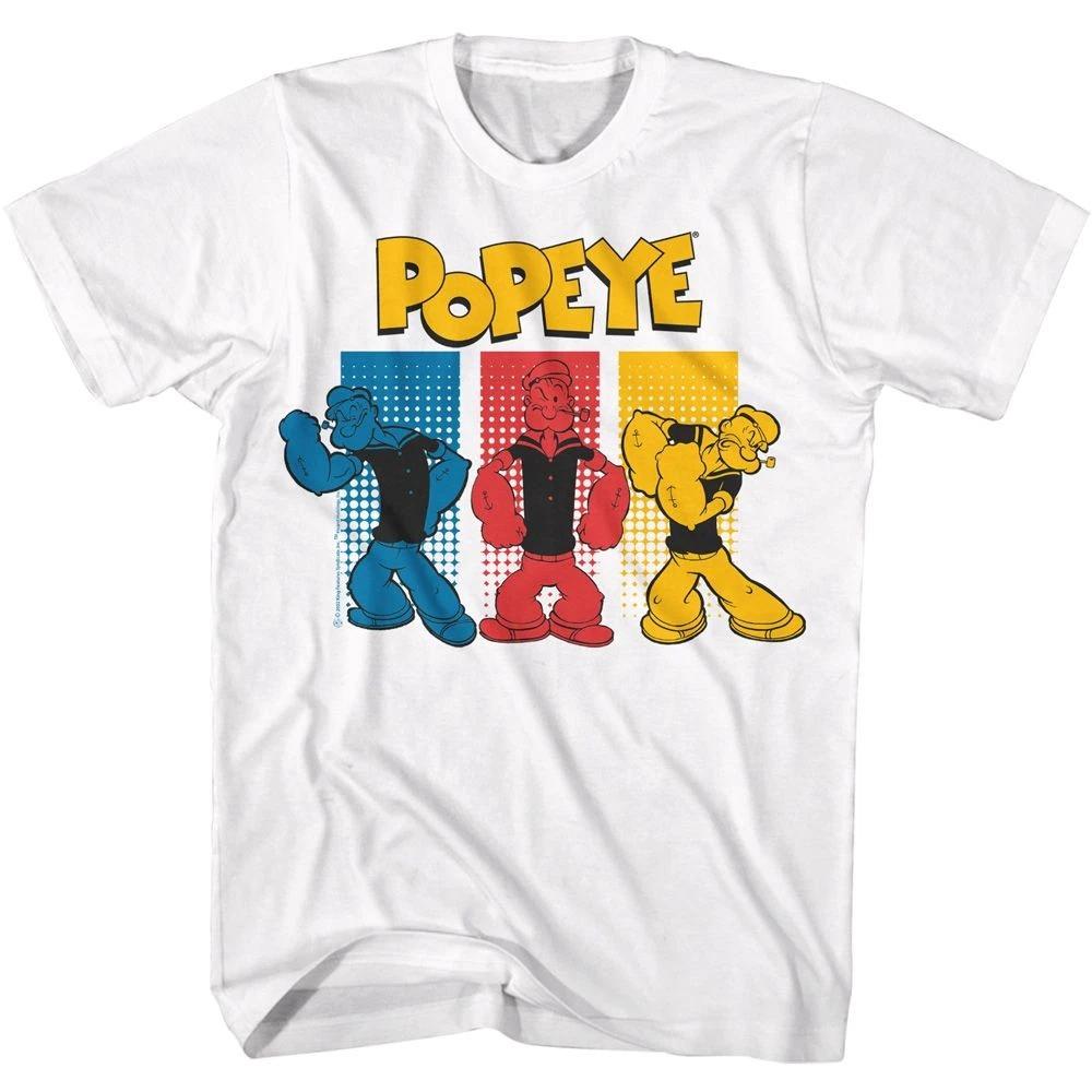 Popeye Halftone Rectangles Comics Shirt 130