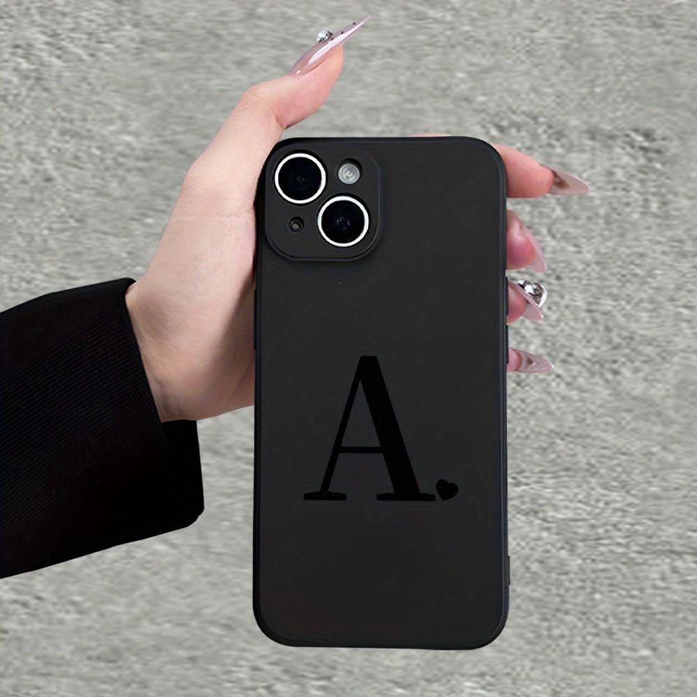 Fashion letter A pattern phone case suitable for iPhone 17 16 15 14 13 12 11 Pro/Max/Plus anti drop and shockproof back cover