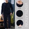2pcs/Set Fall and Winter Facecloth Men's Pajamas Padded Thickened Warm Long-Sleeved Teenagers Coral Fleece Homewear Boy Clothes