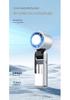 K801 Ice Cooling Handheld Fan: 100-Speed, Bladeless, Semiconductor Spray, Wearable Around Neck