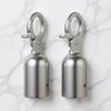 2Pcs Decking Rope Fittings Stainless Steel End Stoppers Snap Hook Crowd Diversion Commercial Use Decking Rope Fittings