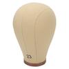 23in Cork Canvas Block Head Reusable Wig Head Display with Stand for Hairdressing Making Wigs