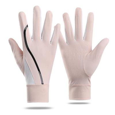 Lilang Dames Zonwerende Handschoenen van IJszijde