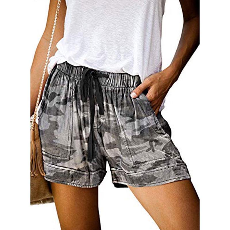 Womens Loose Mini Drawsing Shorts Ladies Loungewear Running Gym Plain Pants