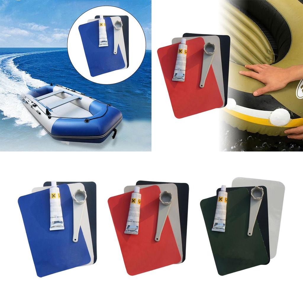 Kayak Repair Patches Kayak Air Valve Wrench Kayak Repair Kit PVC Repair Patches for Swimming Pool Raft Water Toys Accessories