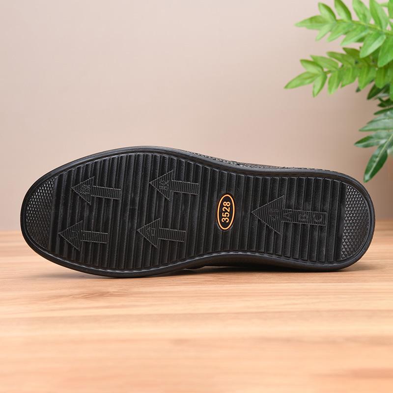 Men's Waterproof Leather Non-Slip Casual Shoes for Spring/Summer - Chef/Hotel Work Friendly