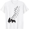 Dog Paw Print Tshirt Fun Dog Pet Print Top Unisex Clothing Streetwear Graphic T Shirts Camisetas