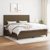 3141644 vidaXL Divan Bed with Mattress Dark Brown 200x200 Cm