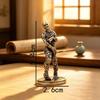 Brass Walking Dead Figurine Vintage Golden Zombie Miniature Collectible Solid Craft for Home Office Shelf Decor Gift