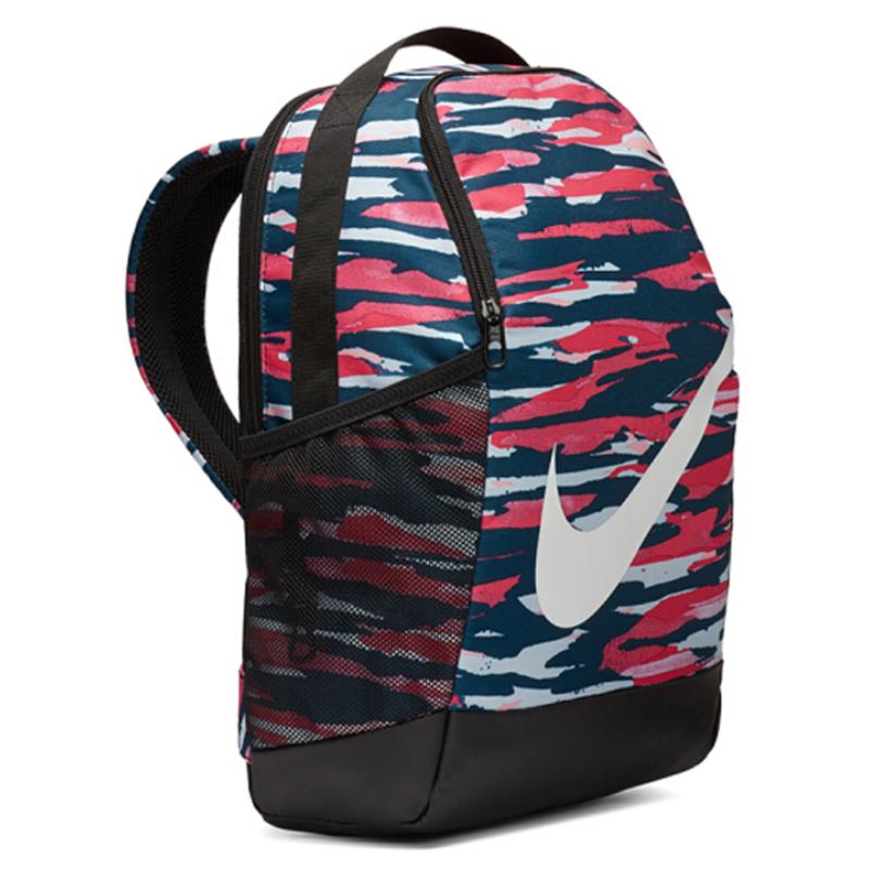 Nike Mochila de Poliéster Regular Unisex Negro Rojo Casual BA6192-013