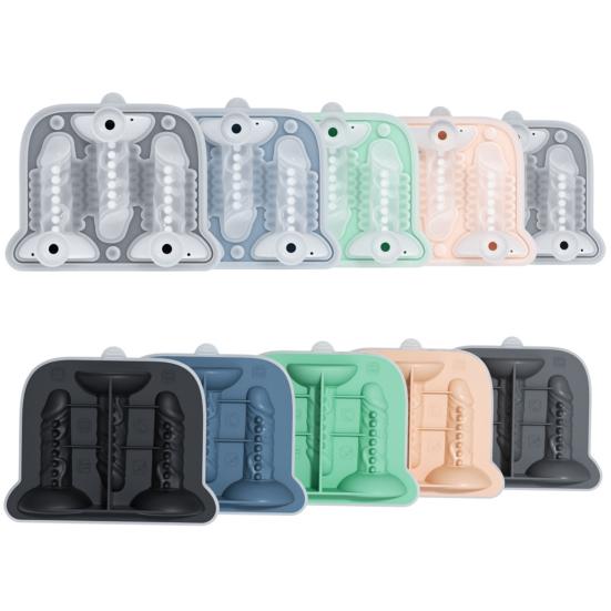 Silikonová forma na ledové kostky Rozmarná forma na led s víkem Bez BPA Výrobník ledových koulí vtipných tvarů na koktejly, pivo, kávu