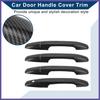 Car Door Handle Cover Trim for Honda Civic 06-11 Carbon Fiber Black