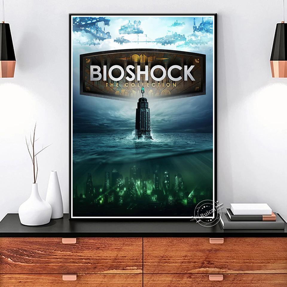 Satın alın Bioshock Infinite Shooting Poster Game Anime Wall Art Prints ...