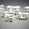 Scara N 1:500 de Vile Model Outland Casă Modernă Scenă Masă de Nisip Model de Clădire Grădină Micropaisaj Ornamente Decorațiuni