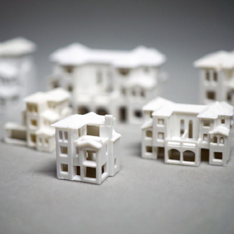 Scara N 1:500 de Vile Model Outland Casă Modernă Scenă Masă de Nisip Model de Clădire Grădină Micropaisaj Ornamente Decorațiuni