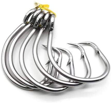 Super Strong 28/0 Stainless Steel Big Game Saltwater 39960 Hooks for Tuna Catfish Bass Fishing Tackle Fishing Tuna Circle Hooks