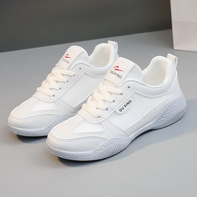 

[Customized model] HY103 breathable mesh shoes summer tide mesh thick sole heightening casual women s shoes running student board 40