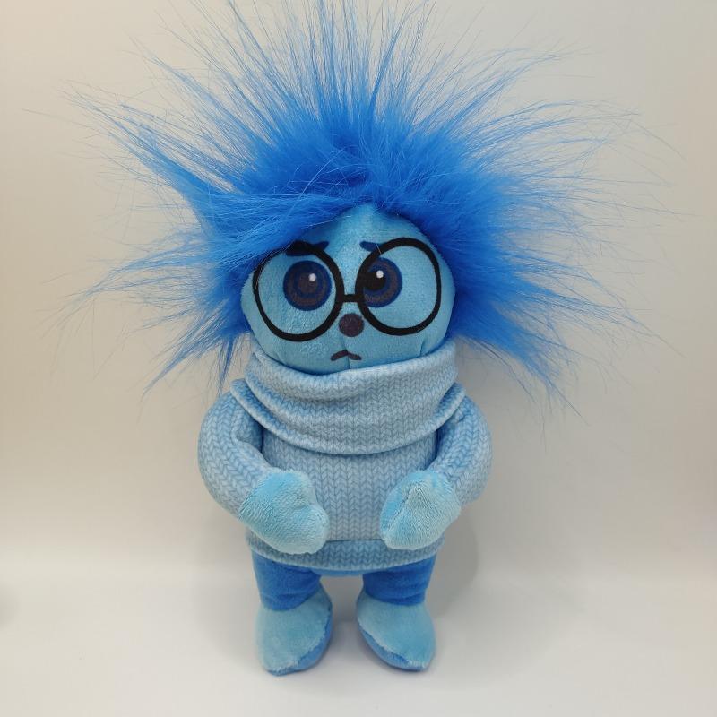 Poupées Peluches Vice Versa 2 Personnages Émotionnels Doux Moelleux Peluches Colère Joie Tristesse Anxiété Peur Disney Pixar Jouets de Collection pour Fans Décoration Chambre d'Enfant