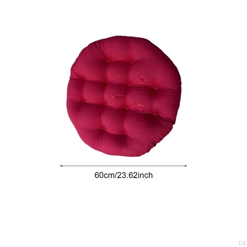 24 Inch X Patio Seat Cushion, Chair Pad, Washable, Round, Removable, Waterproof, Outdoor