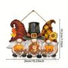 Autumn Thanksgiving Sunflower Welcome Sign, Mini Dwarf Wooden Hanging Decor for Indoor Outdoor, Porch Wall Decorations